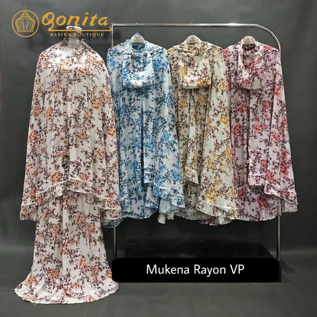 Mukena Qonita | Urban Series | Bahan Rayon + Free Pouch
