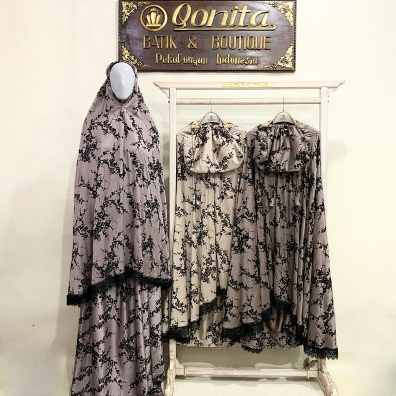 Mukena Silk Bludru | Mukena Premium | Mukena Elegant | Mukena Renda | Mukena Jumbo