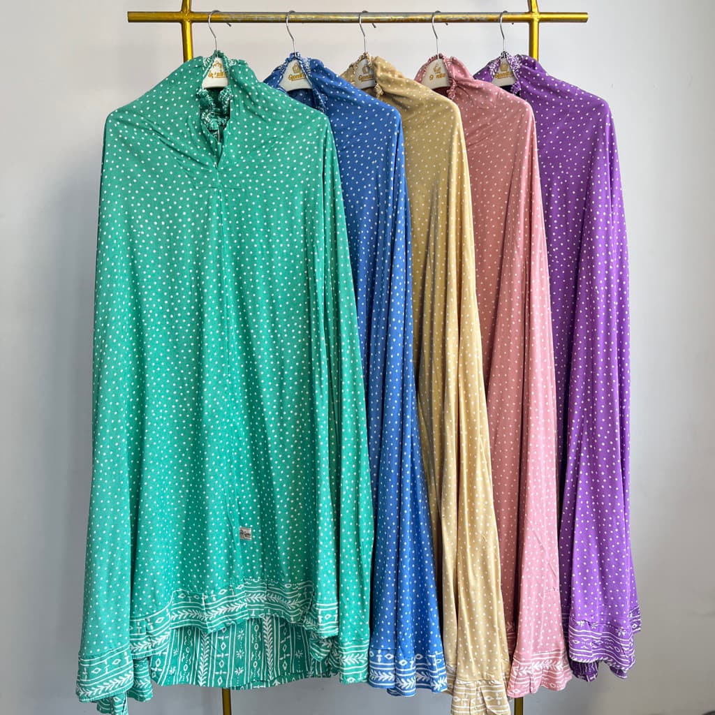 MukenaQonita | Mukena Batik Premium | Free Pouch Cantik | Adem dan Ringan | BAHAN RAYON SANTUNG