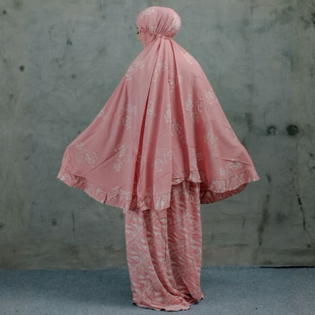 MukenaQonita | Mukena Batik Series | Mukena Adem dan Ringan | Ukuran Jumbo | Free Pouch Cantik | Bahan Rayon Santung 5