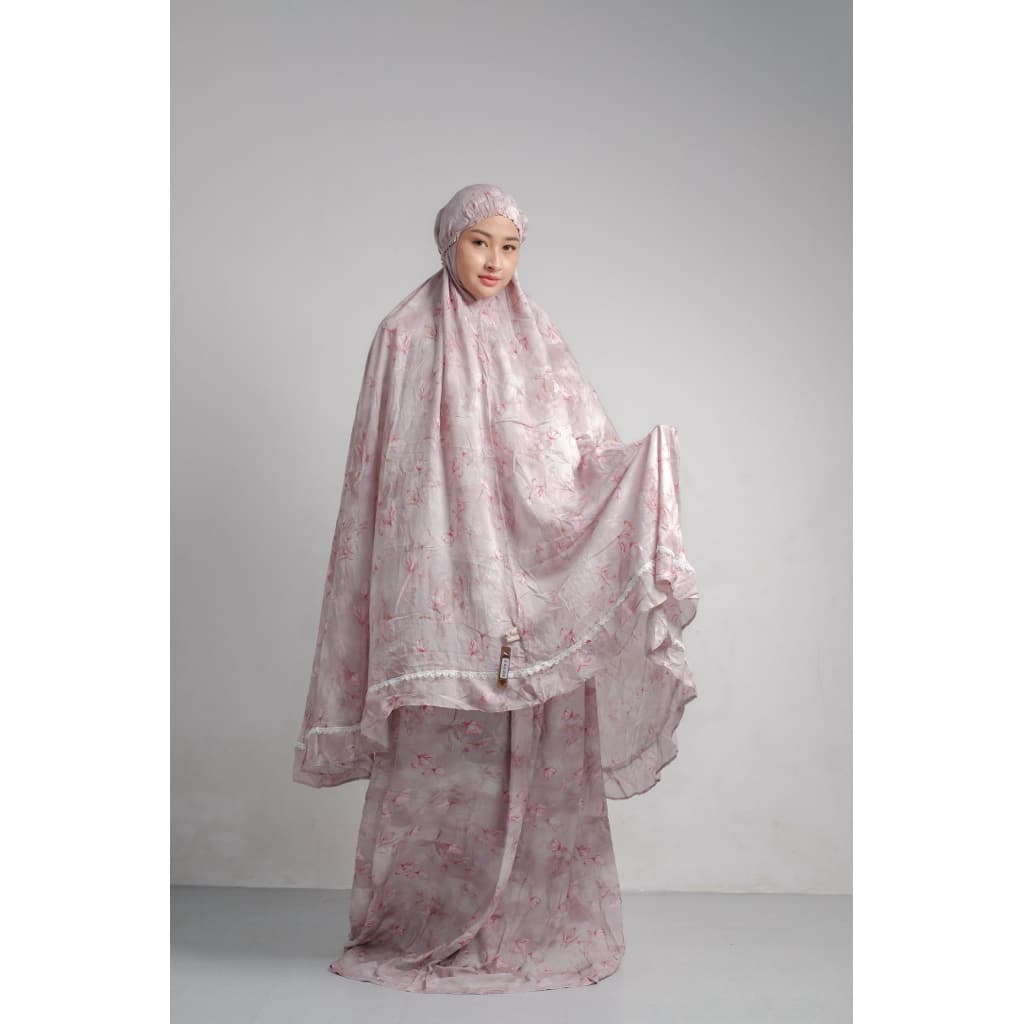 MukenaQonita | Mukena Paris Voal Series | Mukena Adem dan Ringan | Ukuran Jumbo | Super Flowy | Free Pouch Cantik (BAHAN PARIS VOAL PREMIUM)