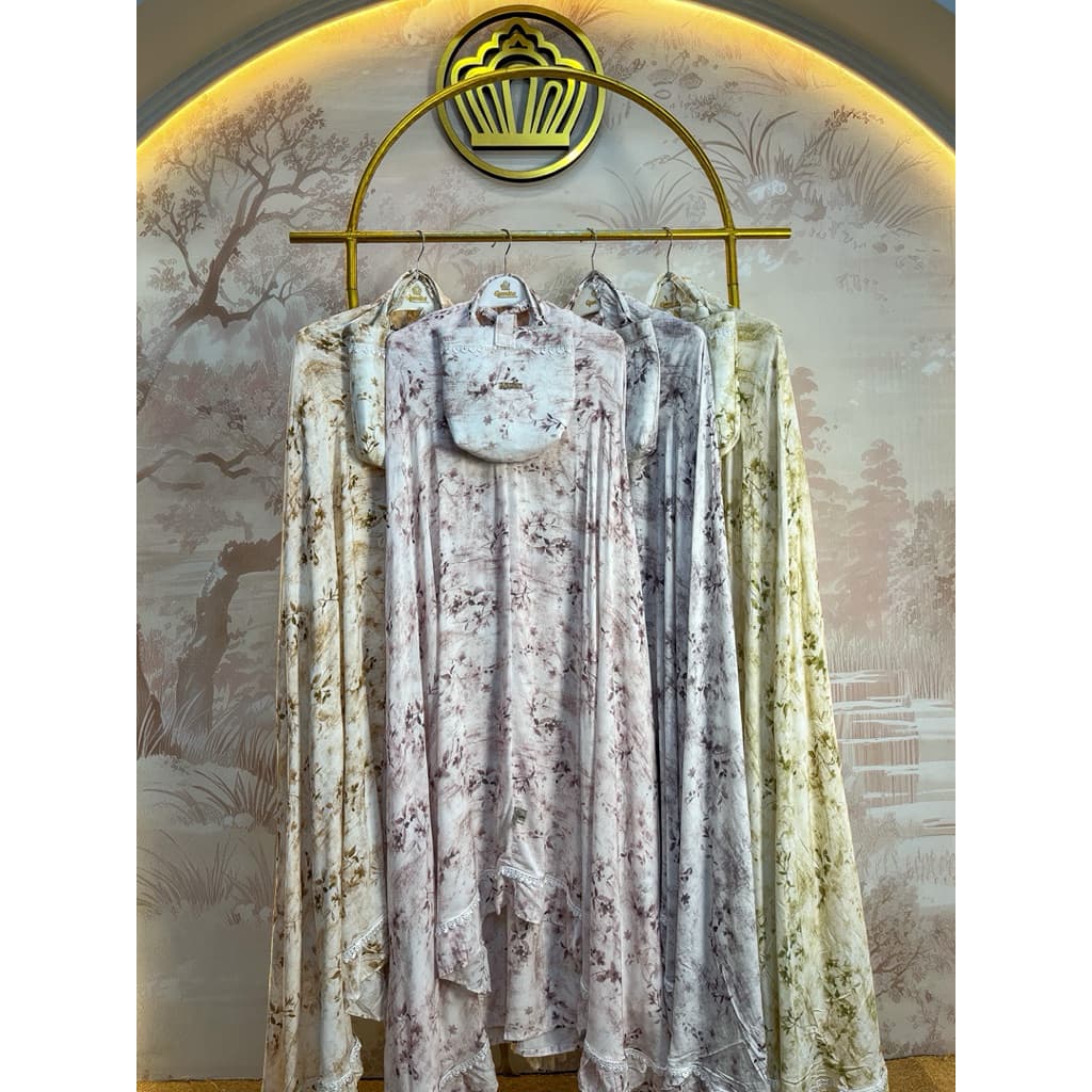 MukenaQonita | Mukena Paris Voal Series | Mukena Adem dan Ringan | Ukuran Jumbo | Super Flowy | Free Pouch Cantik (BAHAN PARIS VOAL PREMIUM) 5