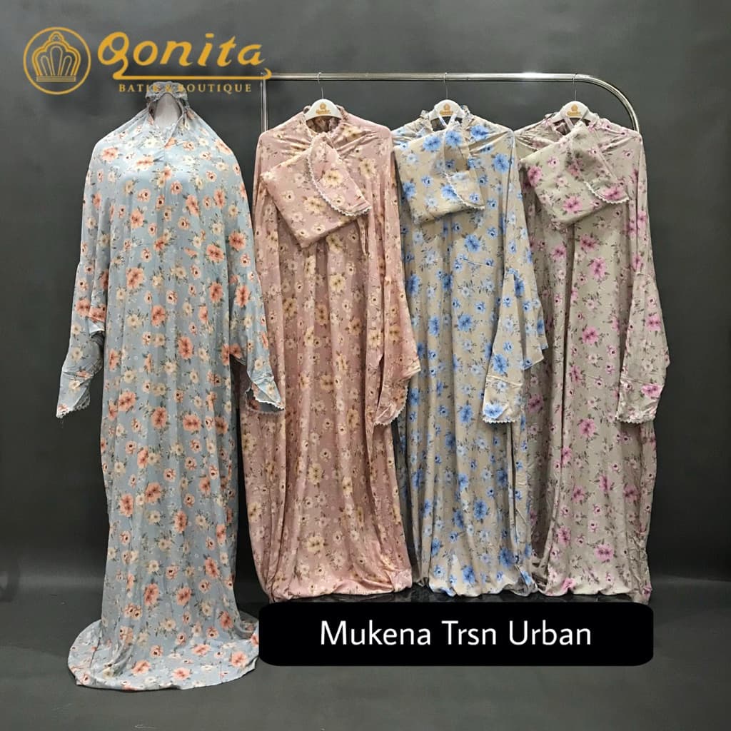 MukenaQonita | Mukena Terusan Rayon Premium | Mukena Terusan Jumbo | Adem dan Ringan | Lembut dan Jatuh (BAHAN RAYON PREMIUM) 4