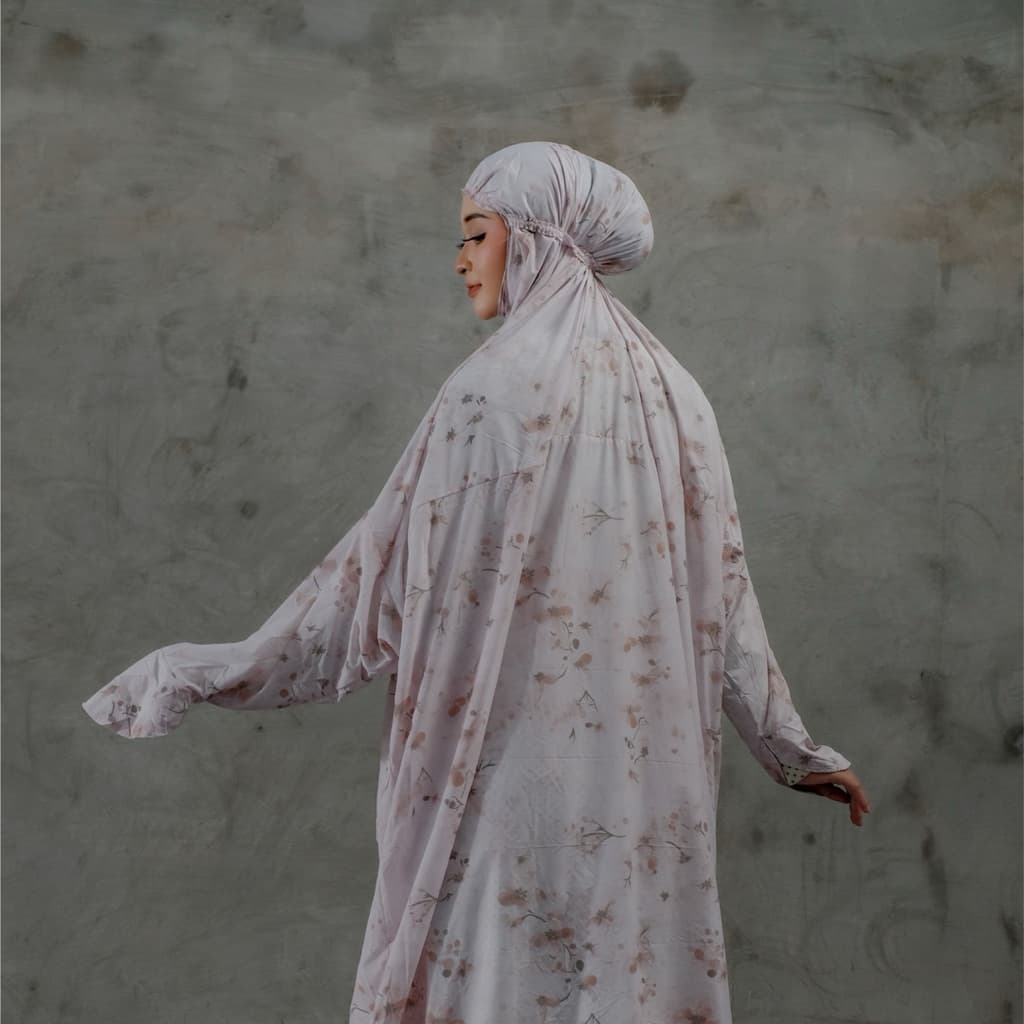MukenaQonita | Mukena Traveling Terusan Sale | Mukena Parasut Premium | Free Pouch Cantik | BAHAN PARASUT PREMIUM 2
