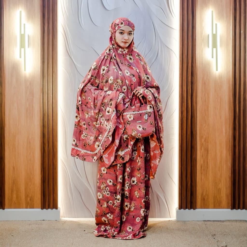 MukenaQonita | Mukena Urban Rayon Renda series | Adem dan Ringan | Free Pouch Cantik | Ukuran Jumbo (BAHAN RAYON PREMIUM ADEM)