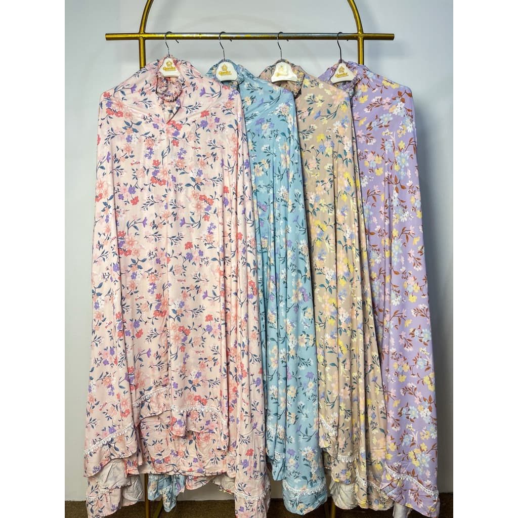 MukenaQonita | Mukena Urban Rayon Renda series | Adem dan Ringan | Free Pouch Cantik | Ukuran Jumbo (BAHAN RAYON PREMIUM ADEM) 7