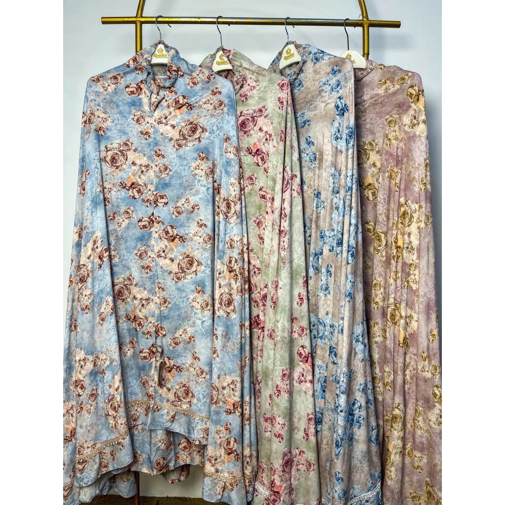 MukenaQonita | Mukena Urban Rayon Renda series | Adem dan Ringan | Free Pouch Cantik | Ukuran Jumbo (BAHAN RAYON PREMIUM ADEM) 9