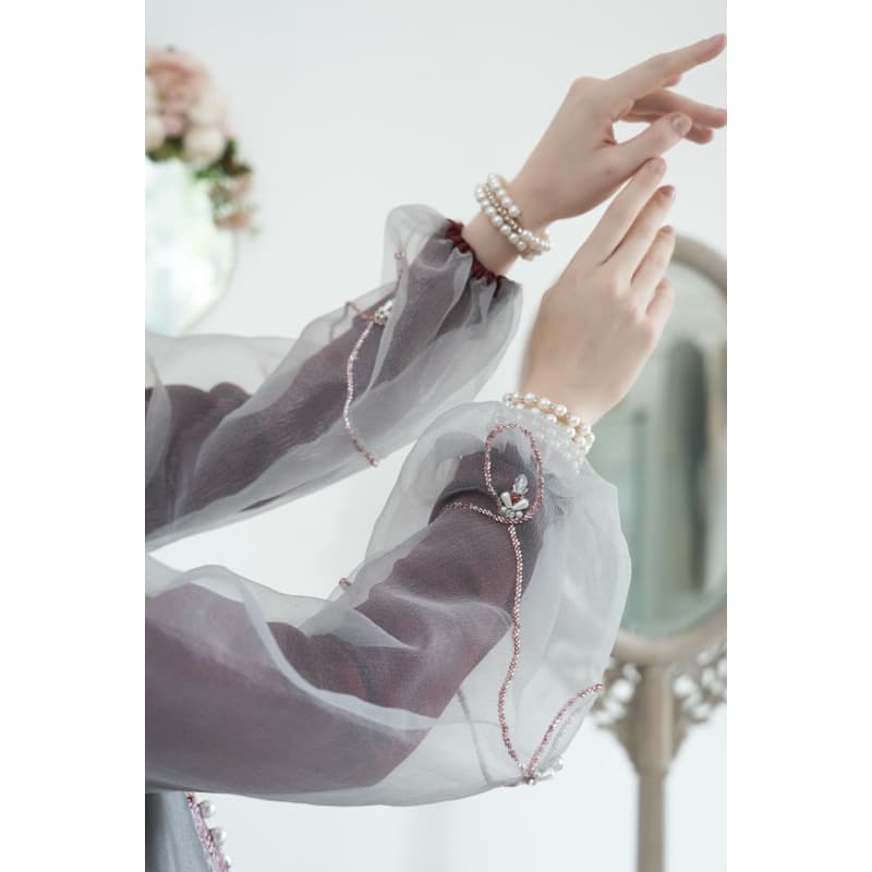 Paradina Outer Dress | Palestine Series | Gaun Batik Premium | Gaun Batik Berpayet | Gaun Simple | Gaun Elegant 5