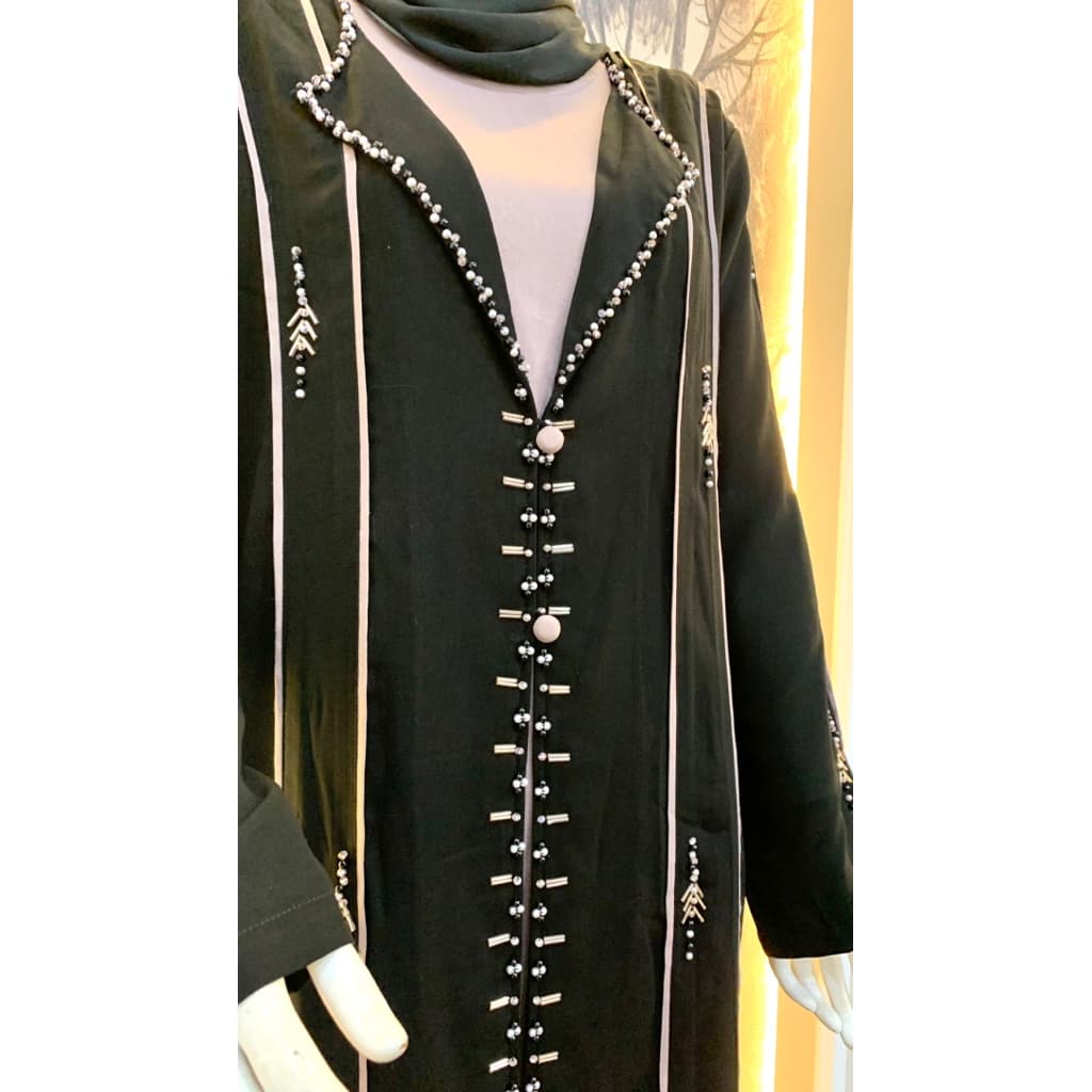 Qoni | Abaya Ishana | Abaya Simpel dan Elagant | Abaya Premium | Abaya Berpayet 4