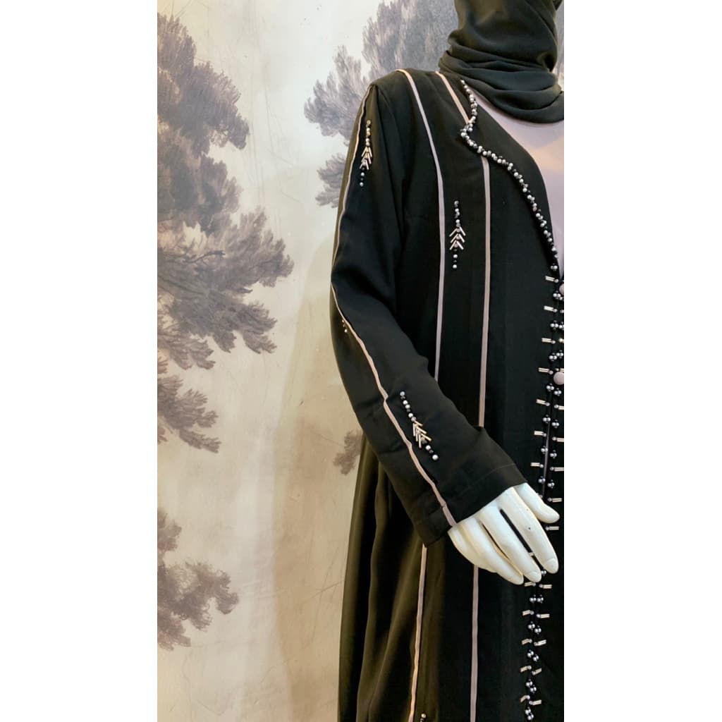 Qoni | Abaya Ishana | Abaya Simpel dan Elagant | Abaya Premium | Abaya Berpayet 5