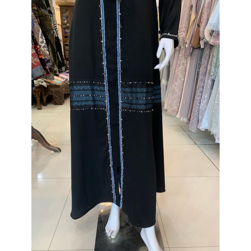 Qoni | Abaya Nabela Dress Polos Berpayet Adem 5