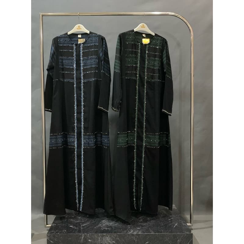 Qoni | Abaya Nabela Dress Polos Berpayet Adem 6