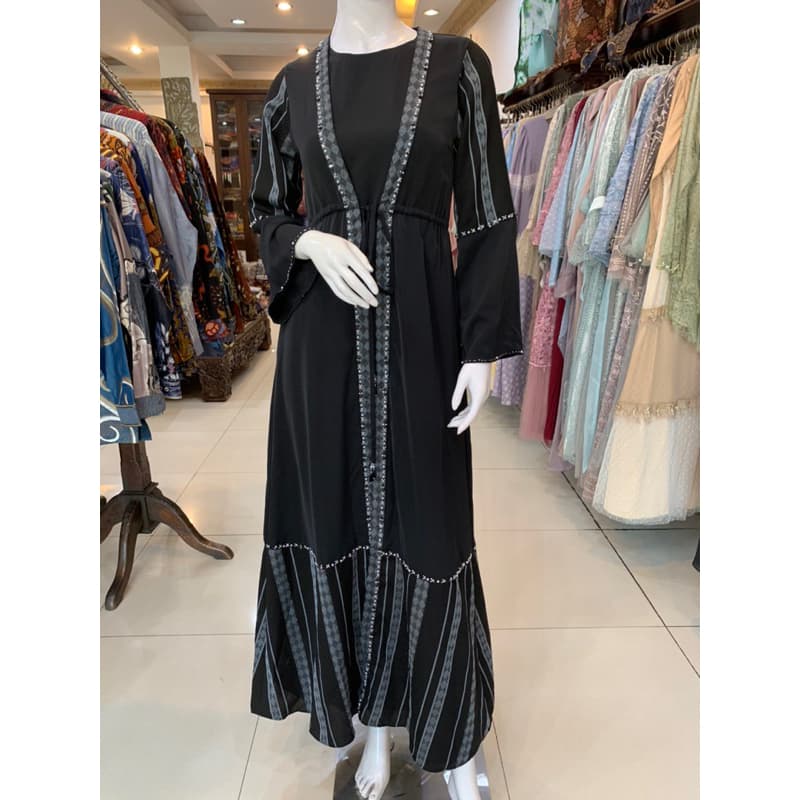 Qoni | Abaya Zea | Abaya premium | Abaya simpel dan elegan | Abaya berpayet
