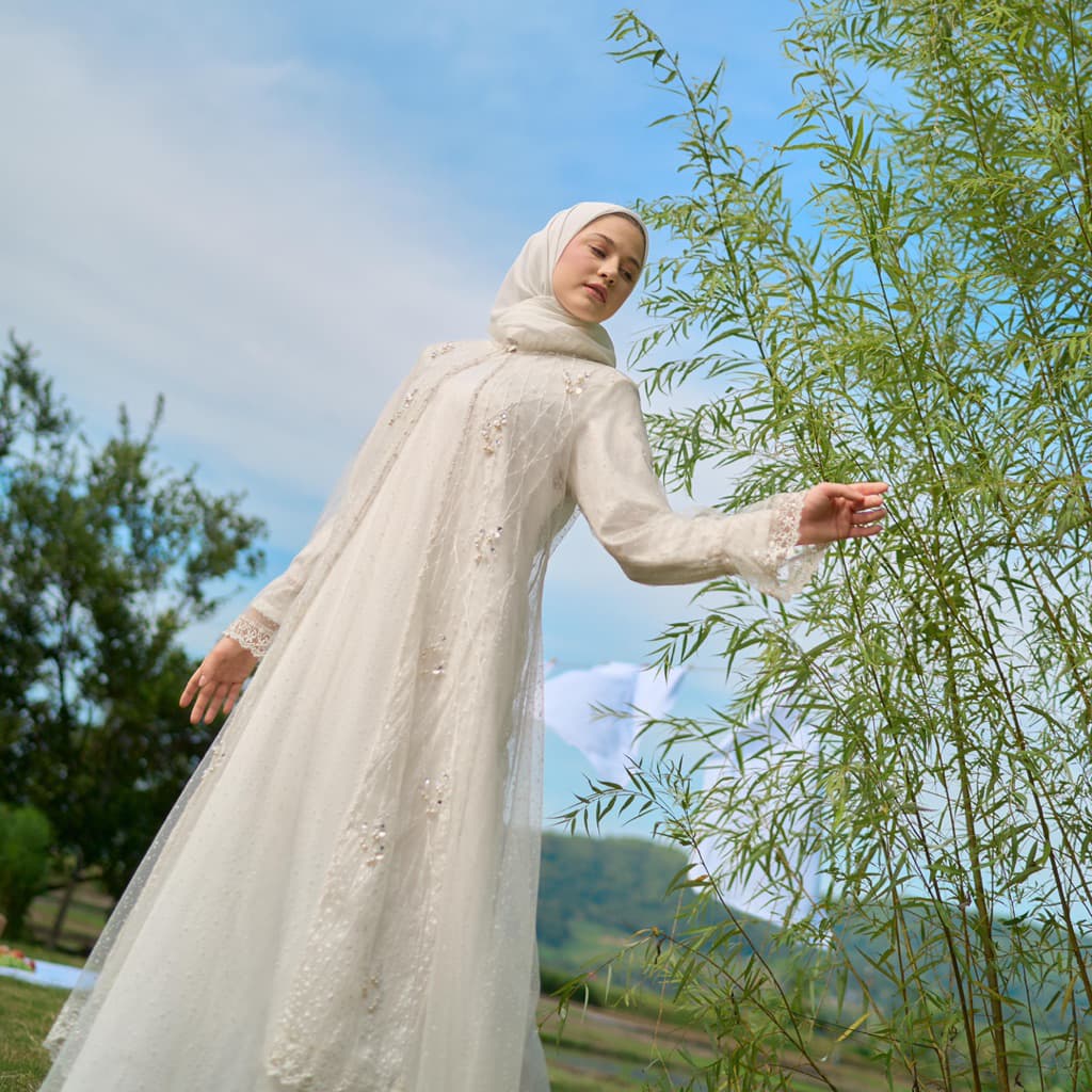 Qoni | Anjani Dress | Gaun Pesta Premium | Gaun Borkat | Gaun Payet | Mewah | Simpel | Elegan.