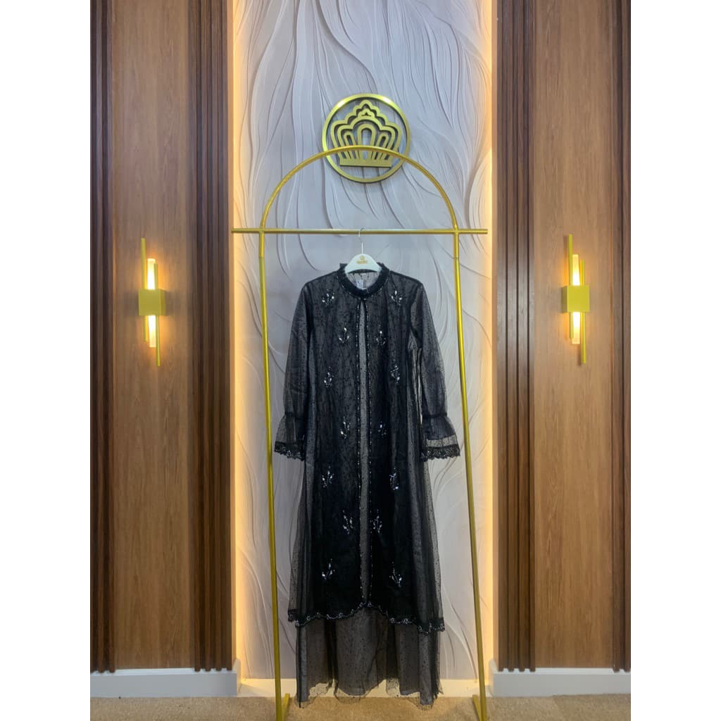 Qoni | Anjani Dress | Gaun Pesta Premium | Gaun Borkat | Gaun Payet | Mewah | Simpel | Elegan. 4