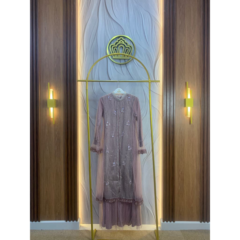 Qoni | Anjani Dress | Gaun Pesta Premium | Gaun Borkat | Gaun Payet | Mewah | Simpel | Elegan. 5