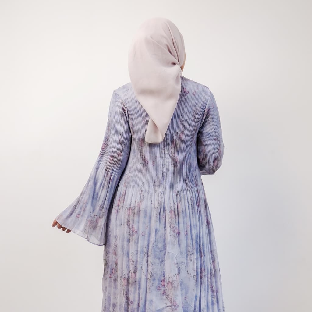 Qoni | Azura Dress | Gaun Panjang Elegan dengan Motif Bunga untuk Tampilan Mewah dan Modis 3