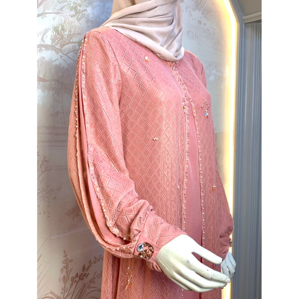 Qoni | Dress Kirana | Gaun Elegan | Gaun Mewah | Gaun Premium | Gaun brukat 2