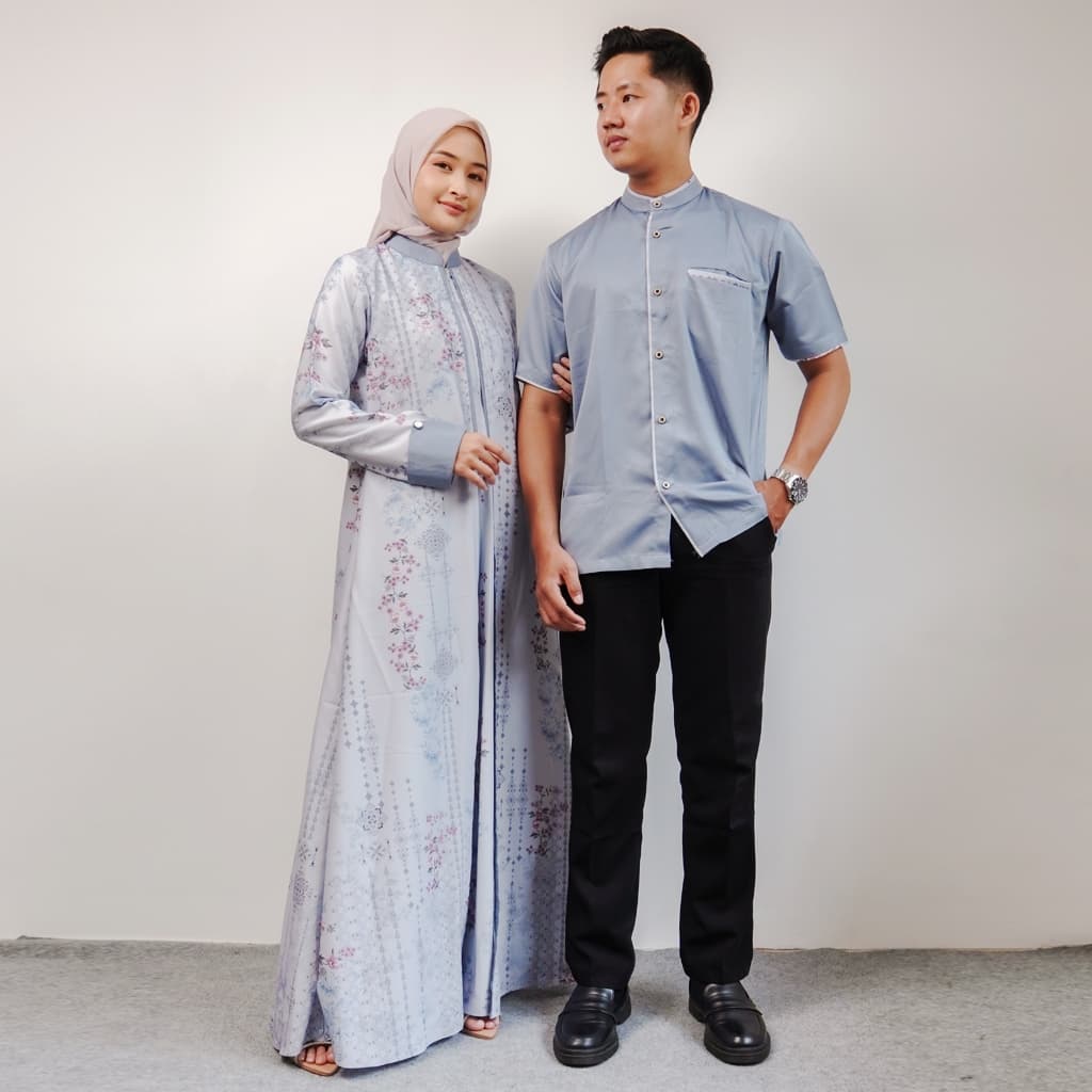 Qoni | Elziva Oneset | Baju Pasangan Muslimah dan Muslim Lengan Pendek 2