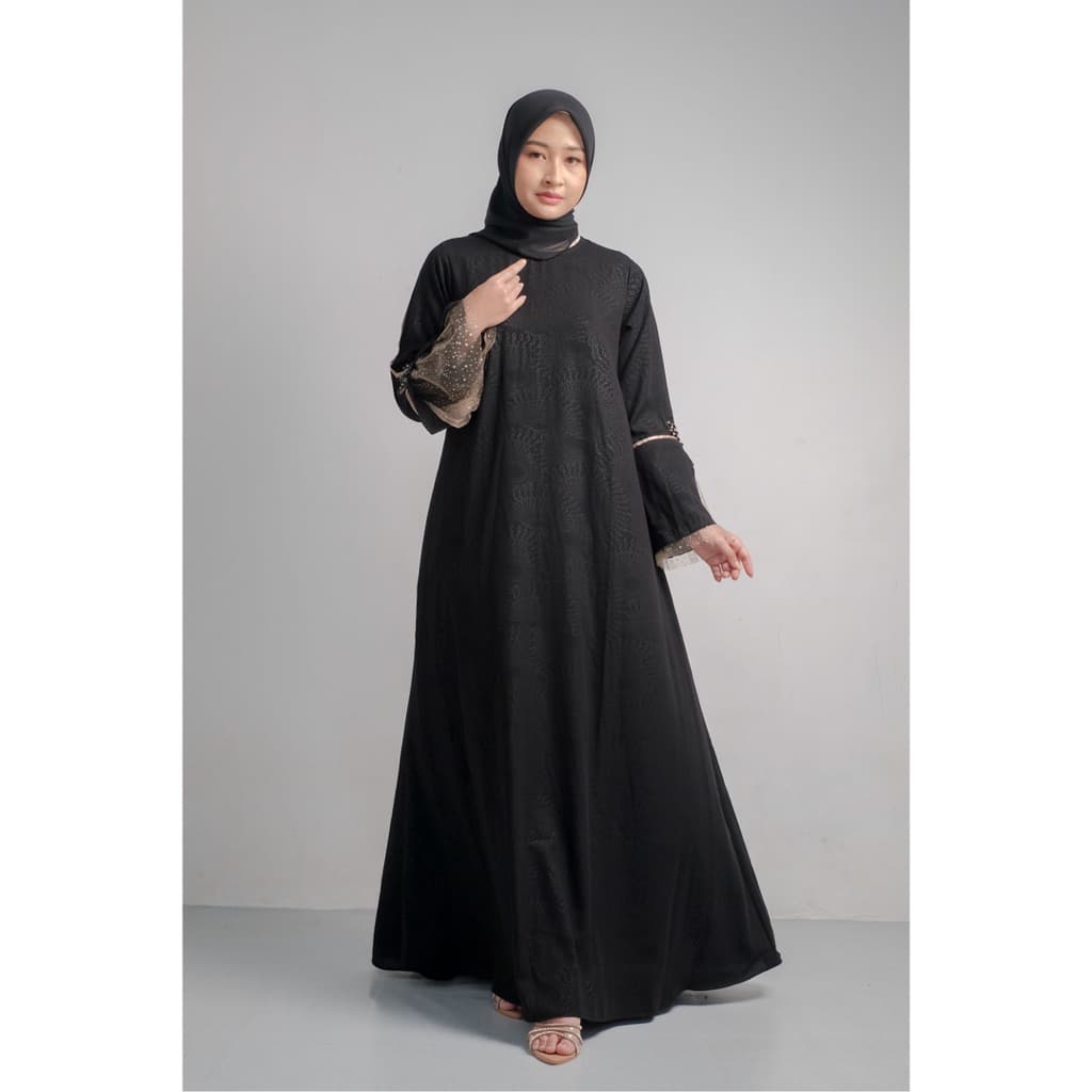 Qoni | Gaun Abaya Shaquita | Gaun Pesta Premium | Gaun Payet | Mewah 3