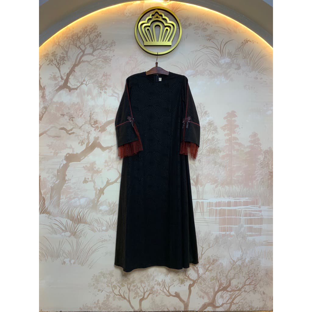 Qoni | Gaun Abaya Shaquita | Gaun Pesta Premium | Gaun Payet | Mewah 8
