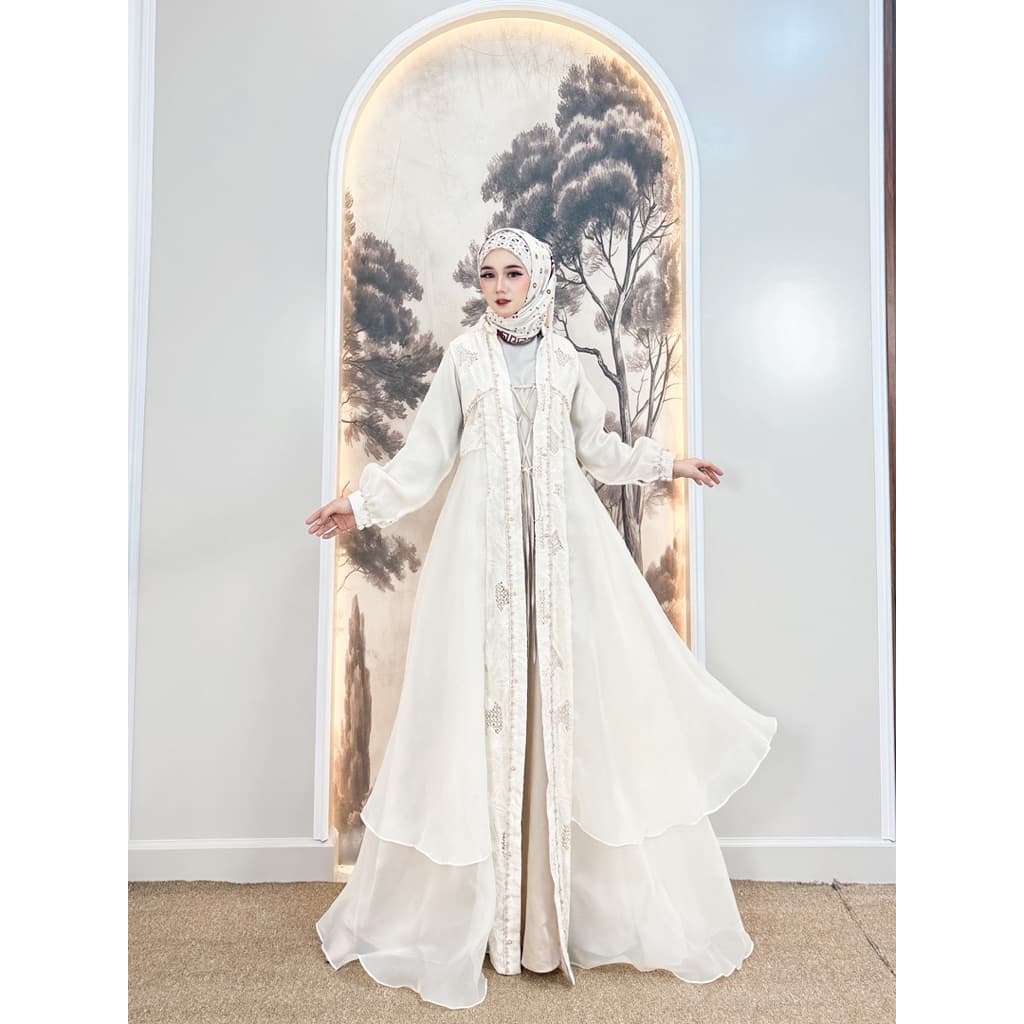Qoni | Gaun Alanah | Gaun Pesta Premium | Gaun Payet | Gaun Inner Outer Terpisah | Mewah | Elegan. 2