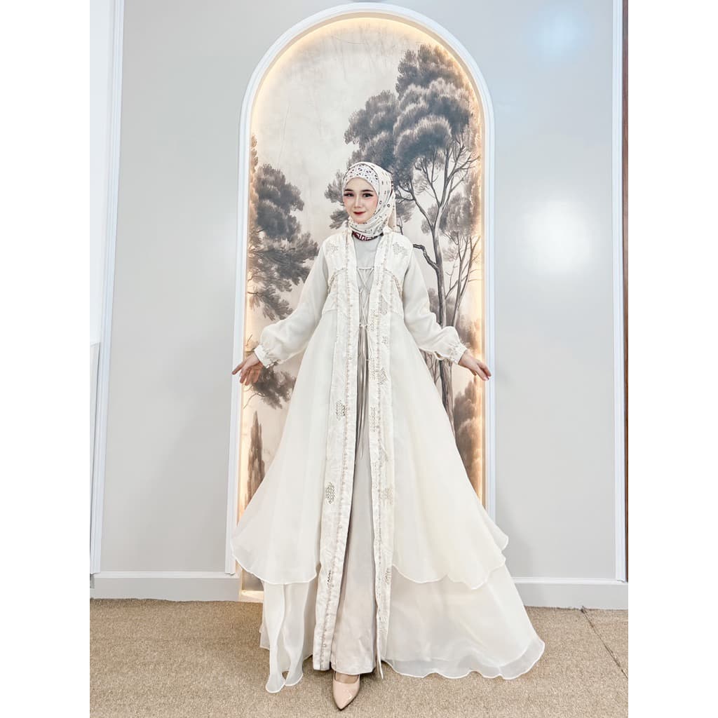 Qoni | Gaun Alanah | Gaun Pesta Premium | Gaun Payet | Gaun Inner Outer Terpisah | Mewah | Elegan. 3