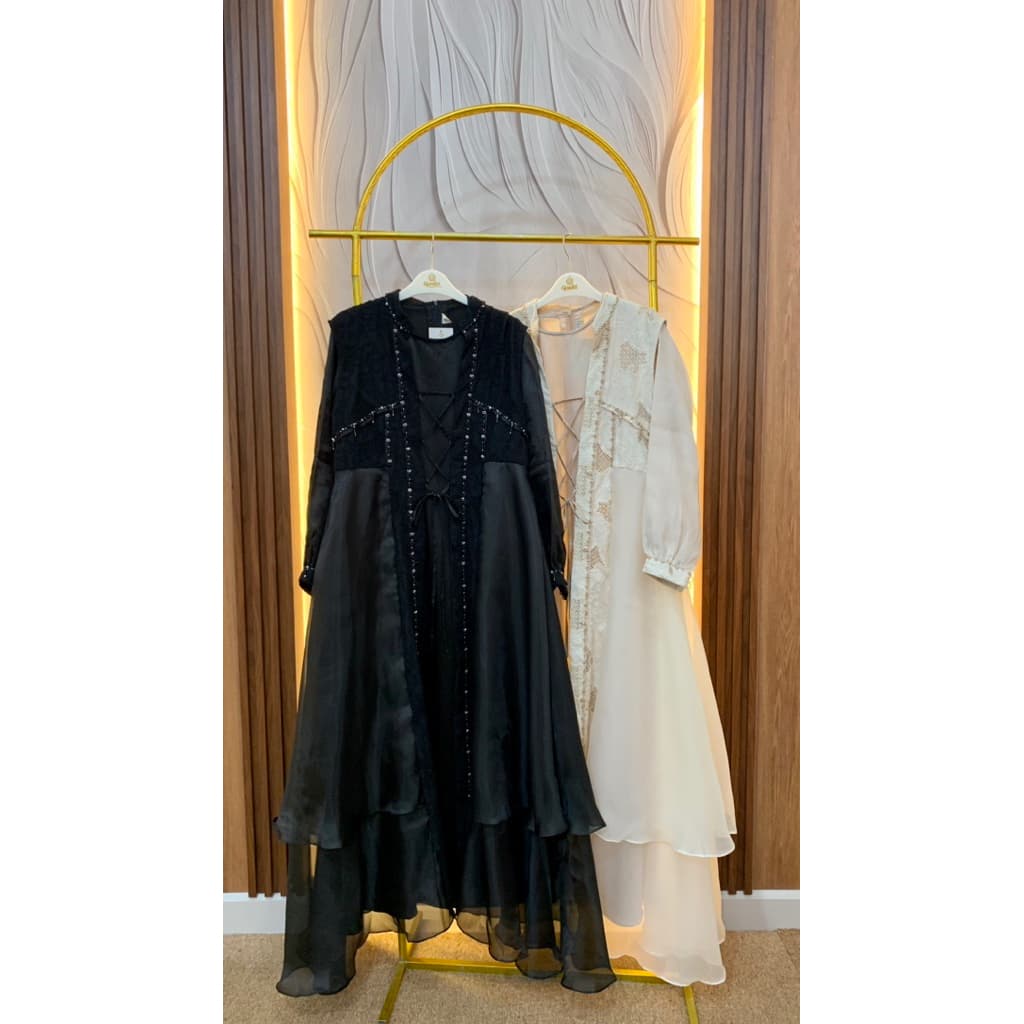 Qoni | Gaun Alanah | Gaun Pesta Premium | Gaun Payet | Gaun Inner Outer Terpisah | Mewah | Elegan. 7