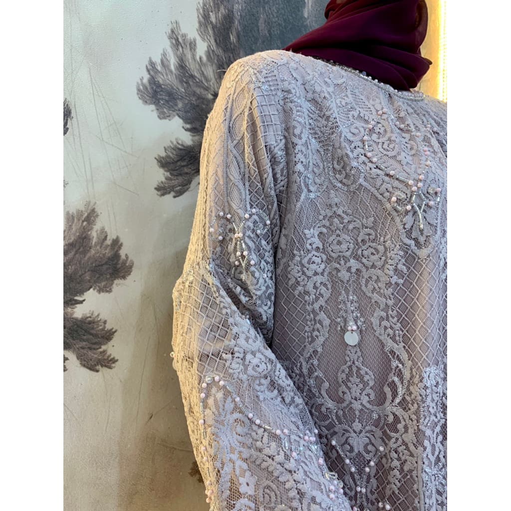 Qoni | Gaun Alesia | Gaun Pesta Premium | Gaun Payet | Gaun Borkat | Mewah | Elegan | Simpel 4