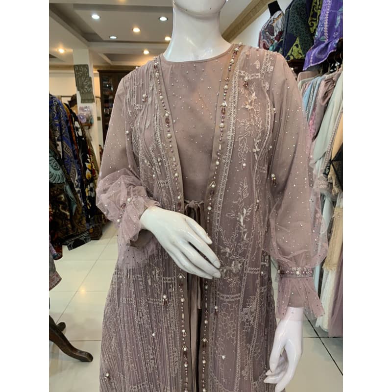 Qoni | Gaun Allura | Premium Dress | Gaun Brokat Berpayet 2