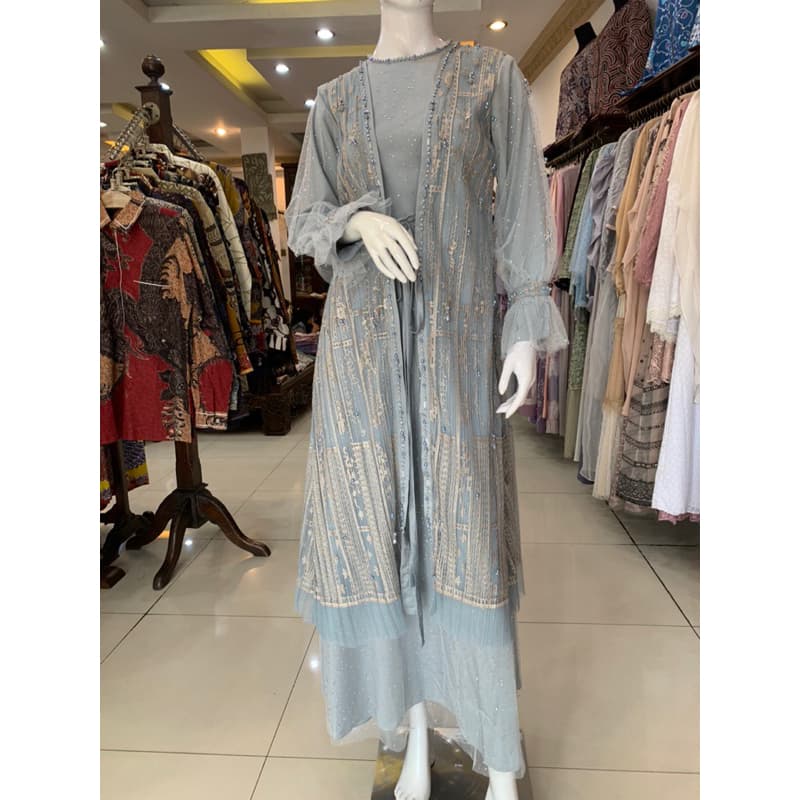 Qoni | Gaun Allura | Premium Dress | Gaun Brokat Berpayet 5