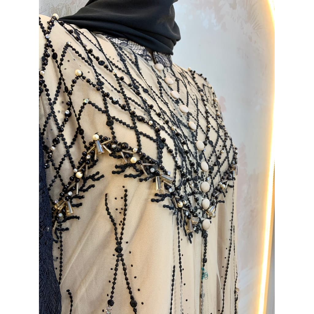 Qoni | Gaun Ameeza | Gaun Brukat Payet | Gaun Elegan | Dress Mewah | Gaun Premium 5