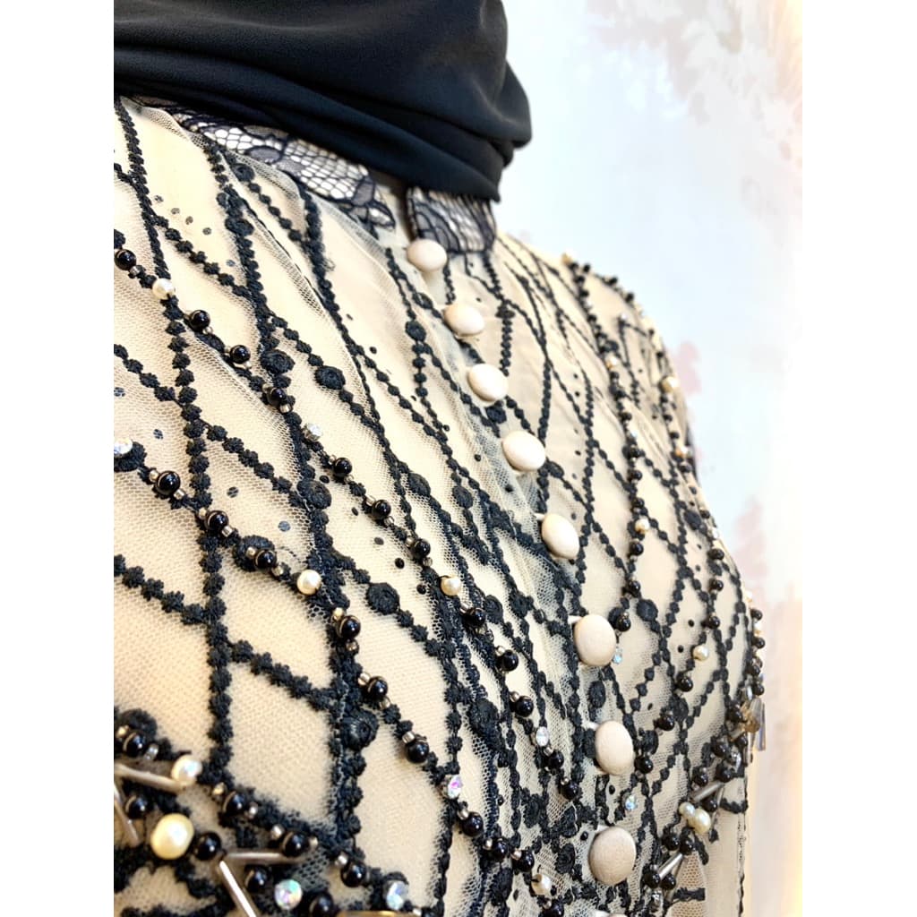 Qoni | Gaun Ameeza | Gaun Brukat Payet | Gaun Elegan | Dress Mewah | Gaun Premium 6