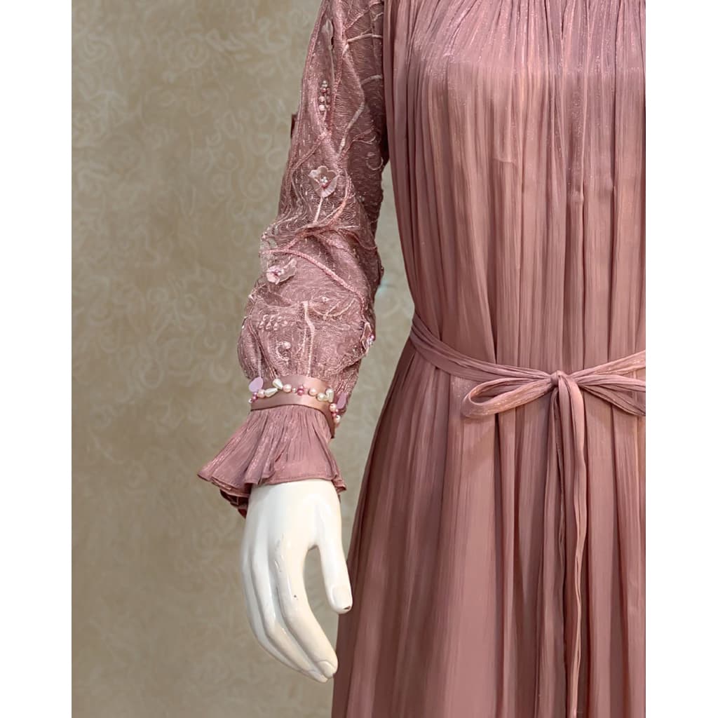 Qoni Gaun Amelita - Dress Kondangan Satin Silk Premium Mewah 7