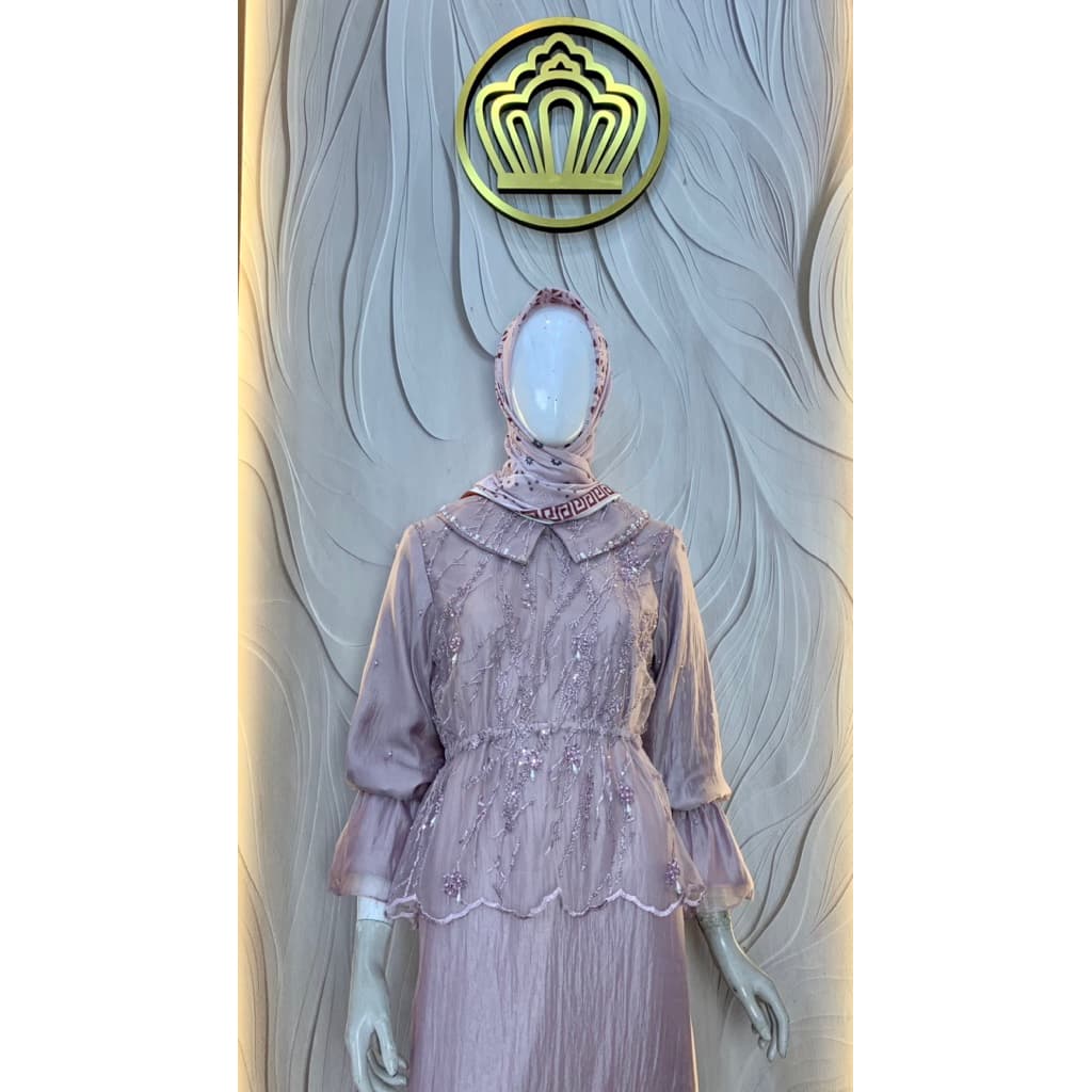 Qoni | Gaun Anasera | Gaun Pesta Premium | Gaun Payet | Gaun Mewah | Elegan | Simpel 3