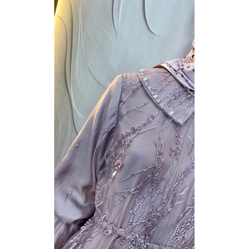 Qoni | Gaun Anasera | Gaun Pesta Premium | Gaun Payet | Gaun Mewah | Elegan | Simpel 5
