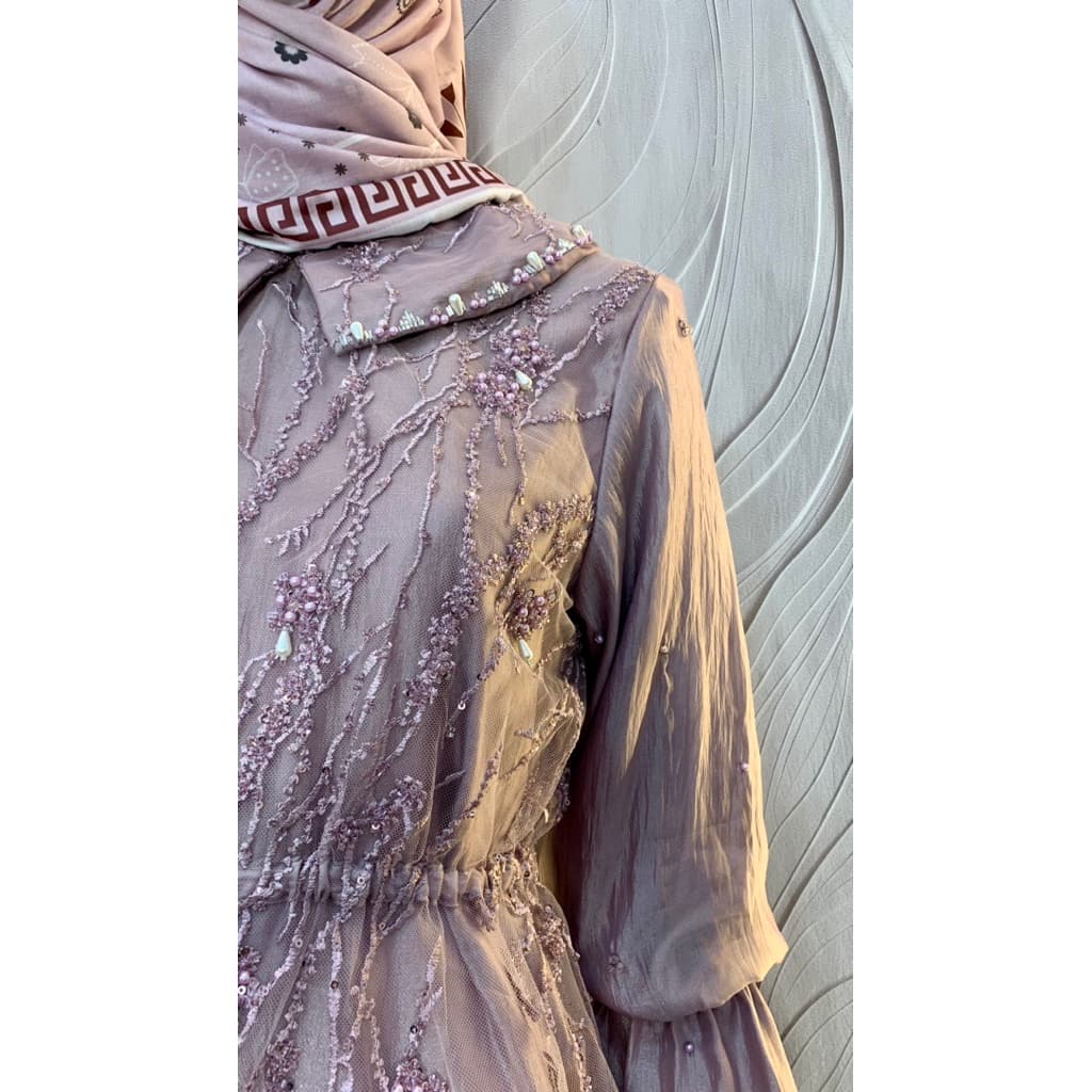 Qoni | Gaun Anasera | Gaun Pesta Premium | Gaun Payet | Gaun Mewah | Elegan | Simpel 6