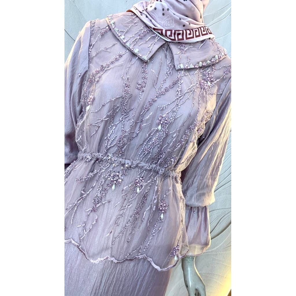 Qoni | Gaun Anasera | Gaun Pesta Premium | Gaun Payet | Gaun Mewah | Elegan | Simpel 7