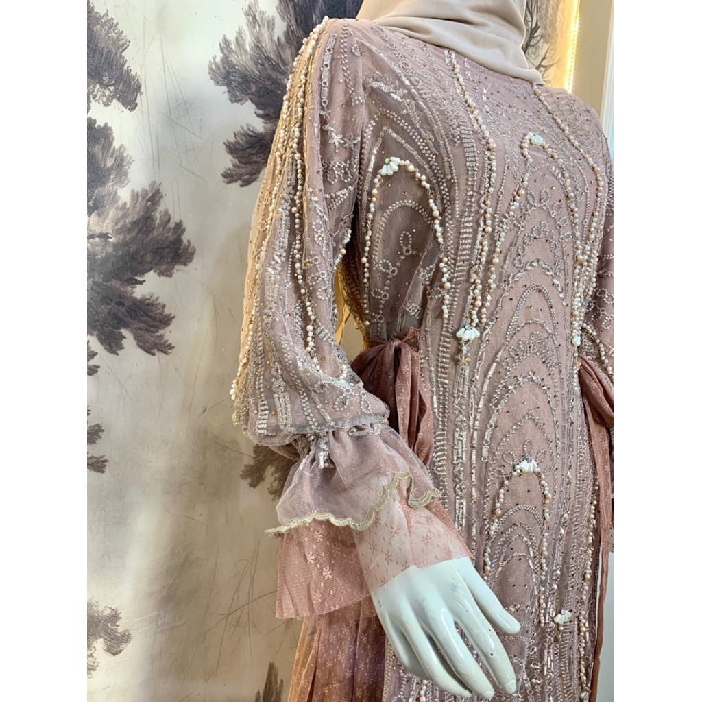 Qoni | Gaun Angela | Gaun Payet | Gaun Pesta | Dress Mewah | Gaun Elegan | Gaun Premium 3