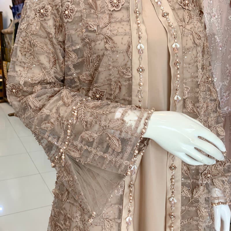 Qoni | Gaun Arcelia | Gaun Pesta Premium | Gaun Berpayet Full Premium | Gaun Berbrokat Premium | Gaun Mewah dan Elegan 3