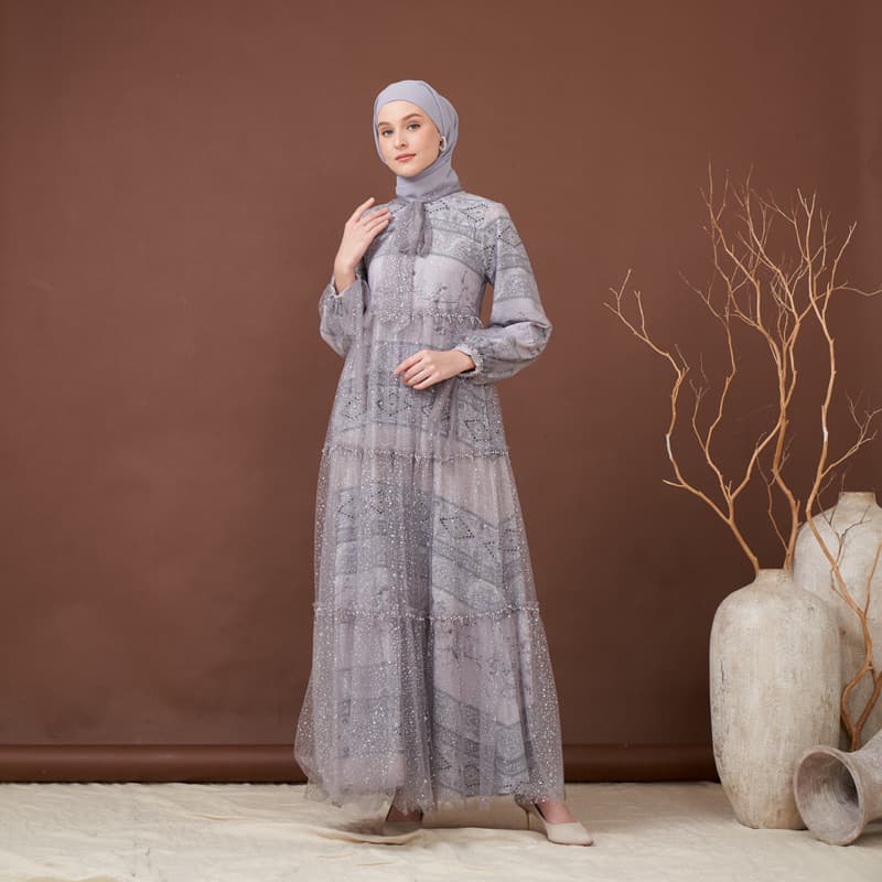 Qoni | Gaun Asqilla | Gaun Borkat Premium | Gaun Berpayet 3