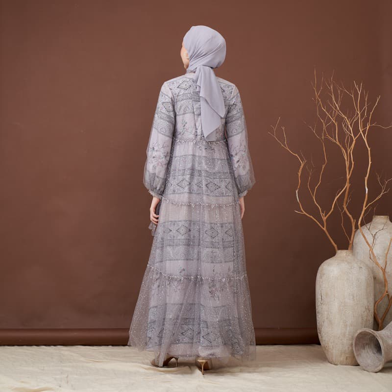 Qoni | Gaun Asqilla | Gaun Borkat Premium | Gaun Berpayet 5