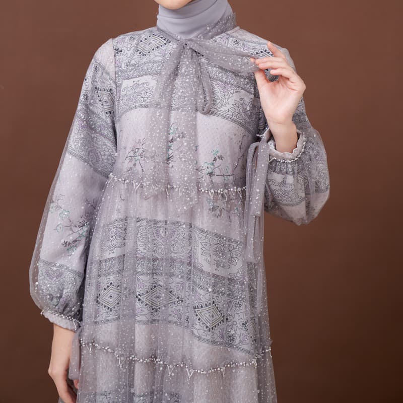 Qoni | Gaun Asqilla | Gaun Borkat Premium | Gaun Berpayet 6