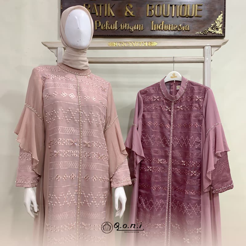 Qoni | Gaun Avira Premium | Gaun Pesta Premium | Gaun Berpayet Full Premium | Gaun Mewah dan Elegan 2