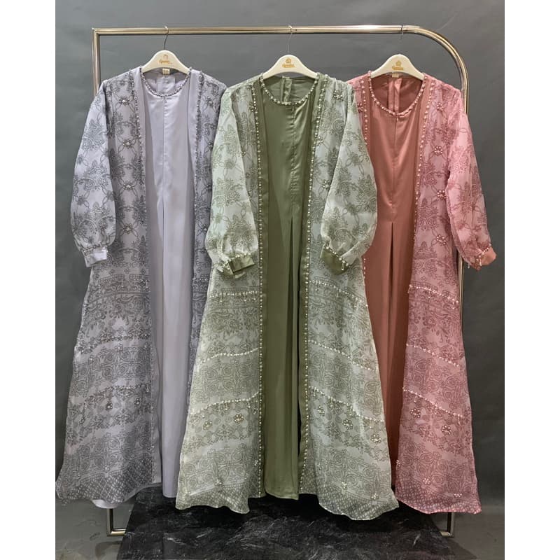 Qoni | Gaun Bira Organza | Gaun Berpayet | Gaun Premium | Gaun Busui 7