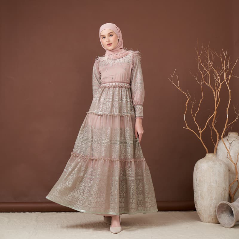 Qoni | Gaun Eleanor | Gaun Brokat | Gaun Premium | Gaun Berpayet 2