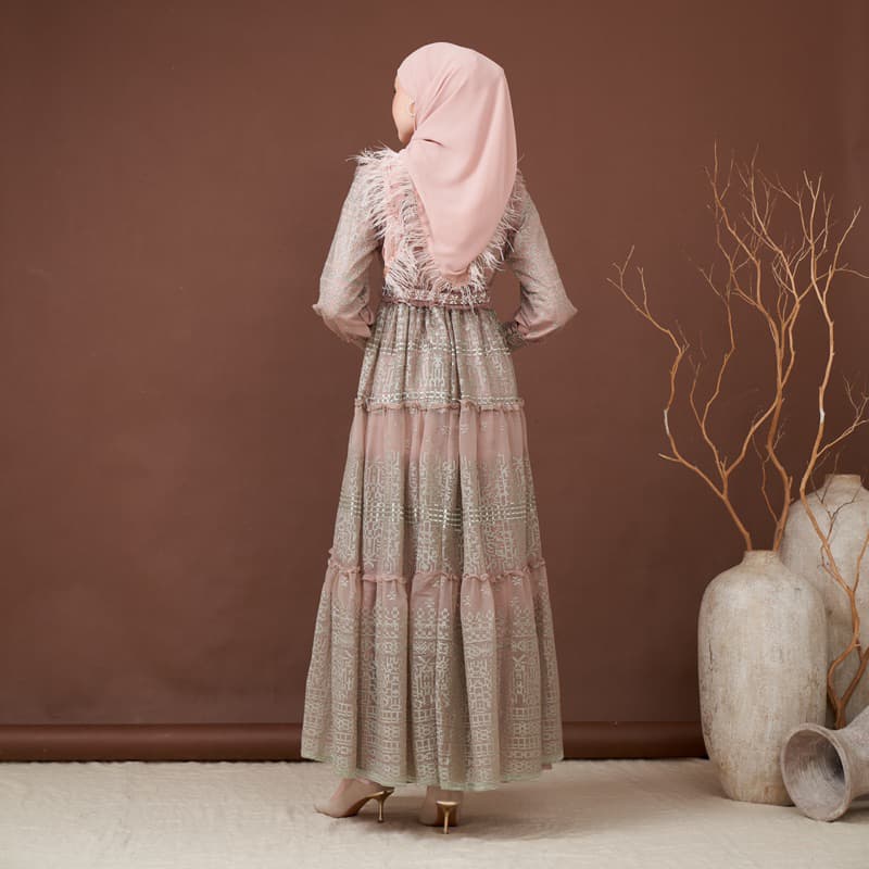 Qoni | Gaun Eleanor | Gaun Brokat | Gaun Premium | Gaun Berpayet 4