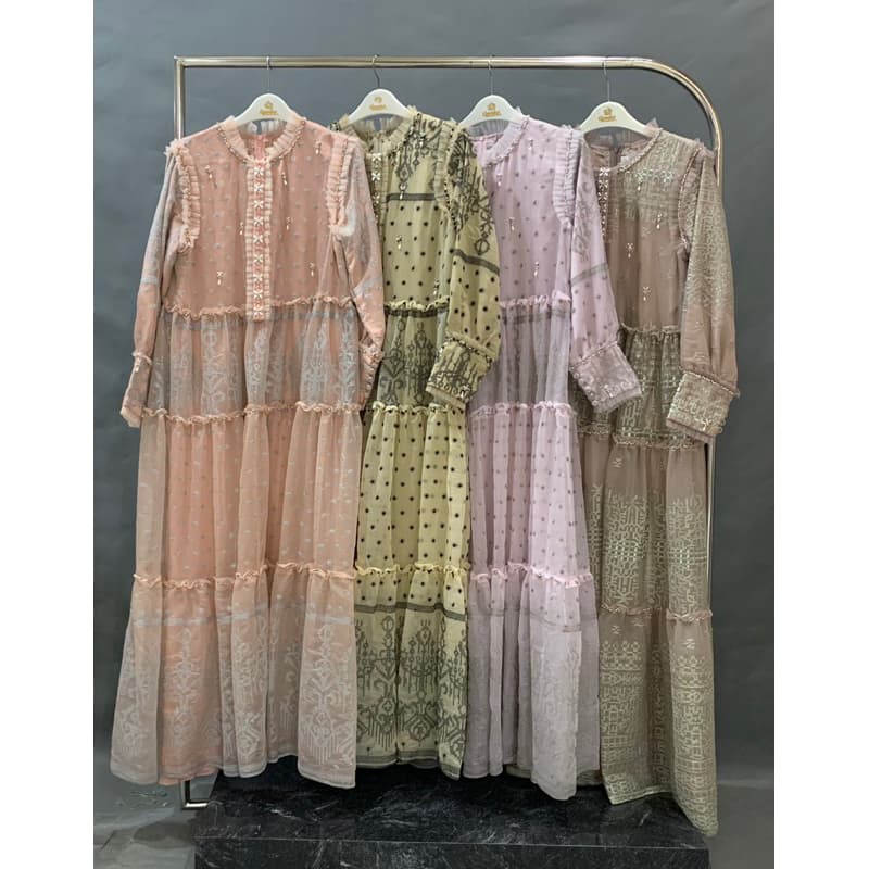 Qoni | Gaun Eleanor | Gaun Brokat | Gaun Premium | Gaun Berpayet 8
