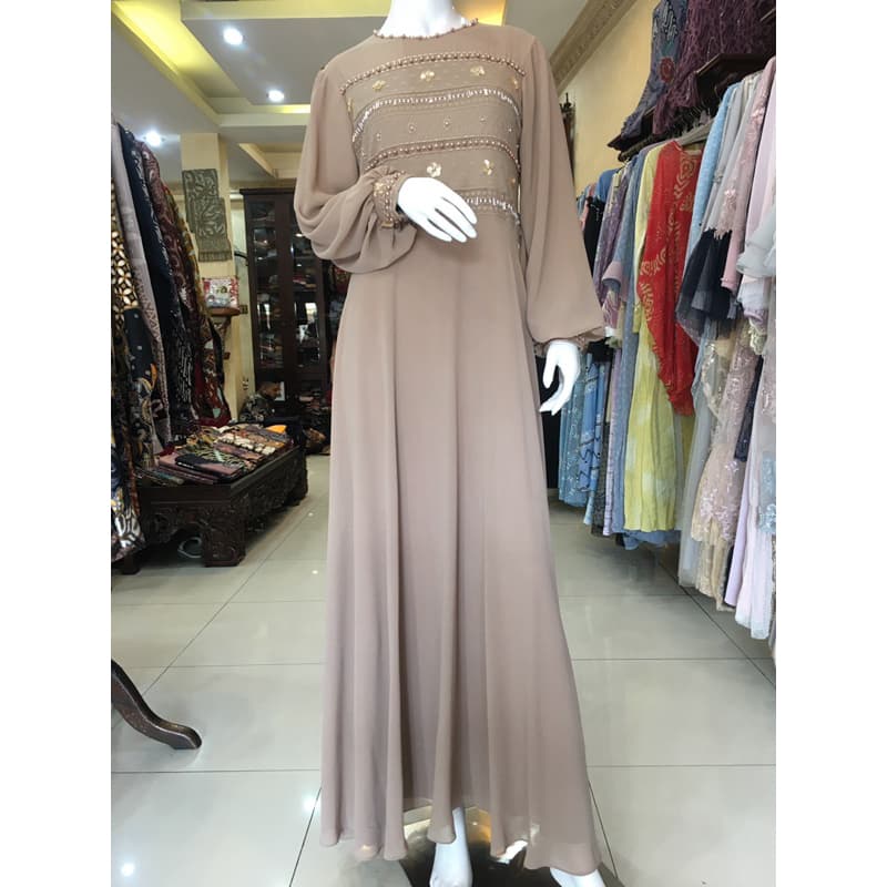 Qoni | Gaun Ellena | Gaun Daily look premium | Gaun Berpayet | Gaun Simpel Dan Elegan