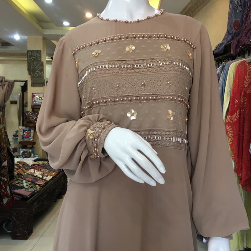 Qoni | Gaun Ellena | Gaun Daily look premium | Gaun Berpayet | Gaun Simpel Dan Elegan 2